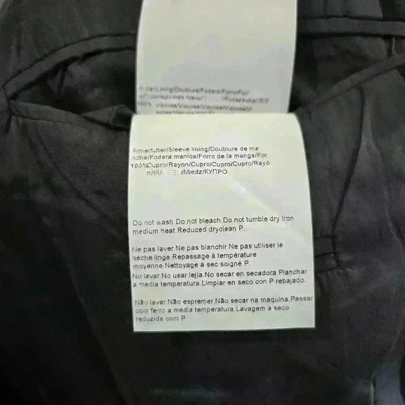 Hugo Boss 38 S Black Wool Einstein Sigma USA Luxury Designer Suit Jacket #090 - Picture 10 of 12